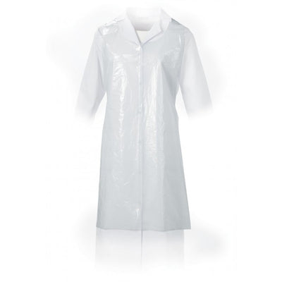 Bib Apron Disposable White 28"X40" Pack 100