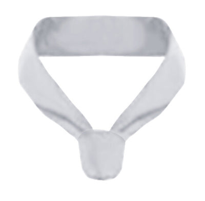 Neckerchief Extra Large White Triangular Cotton 115cm X 56cm