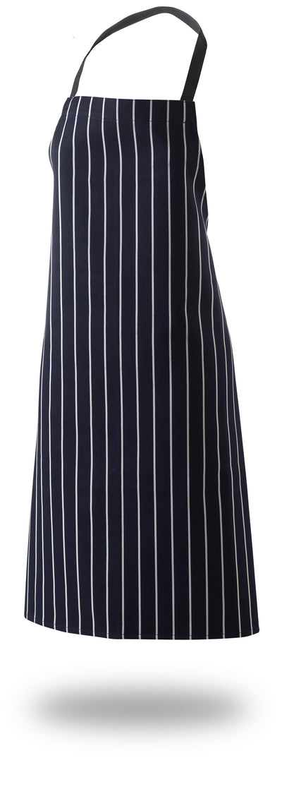 Bib Apron Butchers Stripe 28" X 33" With Pocket