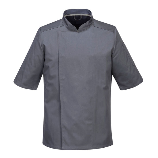 Airback Pro Chefs Jacket **Short Sleeves** Grey