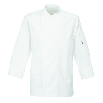 Le Chef De92 Executive Jacket With Capped Studs White