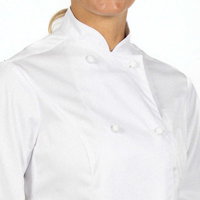 Le Chef Luxe Ladies Chef Jacket White **Short Sleeves**