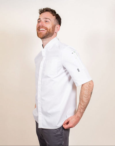 Le Chef Df118e Prep Jacket White *Short Sleeves* With Staycool System Panels