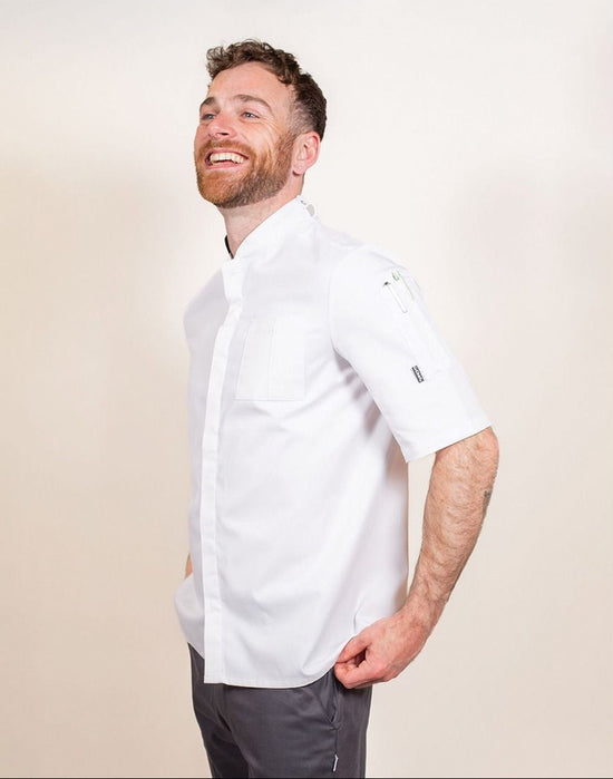 Le Chef Df118e Prep Jacket White *Short Sleeves* With Staycool System Panels