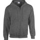Hooded Sweatshirt Full Zip Poly/Cotton