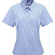 Gingham Check Short Sleeve Blouse
