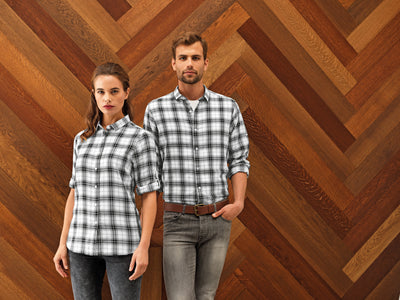 Ginmill Check Blouse Female