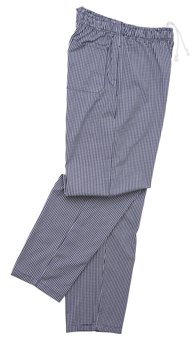 Scholar Chefs Trousers Small Blue & White Check