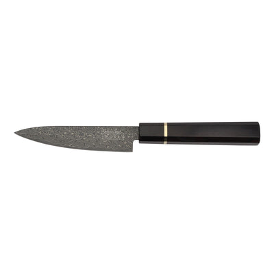 Katana Saya Smoke Ebony Wood Handled Utility Knife 12cm (Ksm-12)