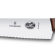 Victorinox Wooden Handle Cooks Knife Serrated 22cm