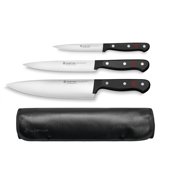WÜSTHOF Gourmet 3 Piece Set With Roll (1125060307)