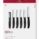 Victorinox Plastic Handle Set Of 5 Parers & 1 Peeler