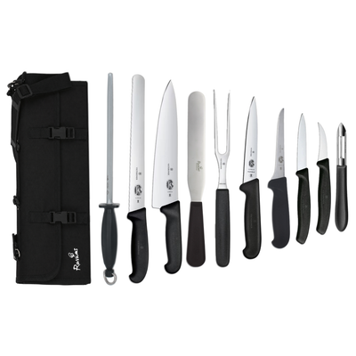 Knife Set Victorinox Large With 25cm Cooks Knife In KC210 Case