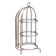 Birdcage Plate Stand Aged Copper 37cm To Hold 3 X 23Cm Plates