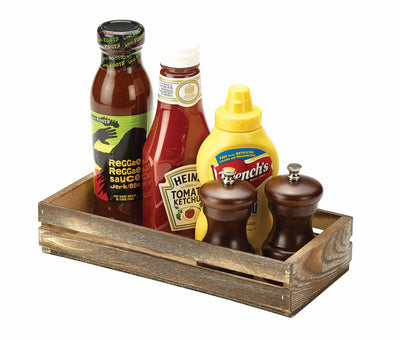 Wooden Display Crate 25Cm X 12Cm X 5Cm Dark Rustic