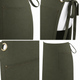 Contrast Stitch Waist Apron 2 Pocket Olive/Chestnut