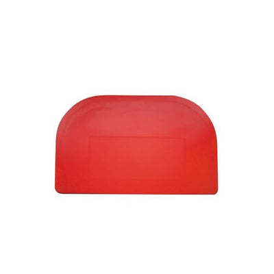 Large Red Plastic Bowl Scraper 15cm X 10cm