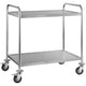 Serving Trolley 2 Tier S/S 81cm (W) X 46cm (D) X 85cm (H) Self Assembly