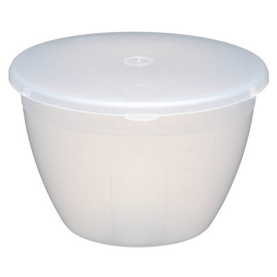 Basin Plastic With Lid 0.5 Pint
