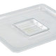 Food Pan Gastronorm Polycarbonate GN1/2 32.5cm X 26.5cm Hard Handled Cover