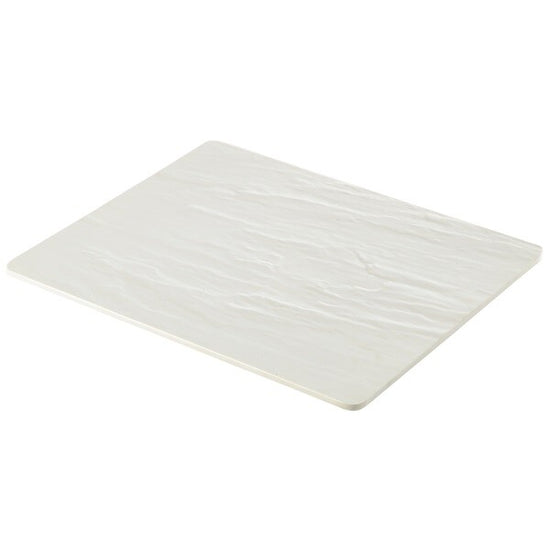 White Slate Effect Melamine Platter GN 1/2 32.5cm x 26.5cm
