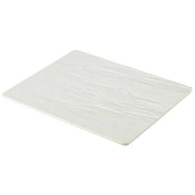 White Slate Effect Melamine Platter GN 1/2 32.5cm x 26.5cm