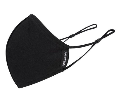 Fabric Face Mask Anti-Microbial Washable 2 Ply Navy Blue