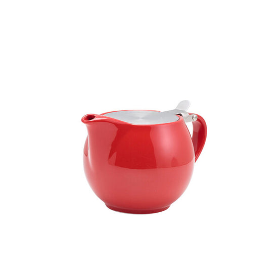 Genware Porcelain Stackable Teapot With S/S Lid And Infuser 50cl / 17.6oz (Box Of 6)