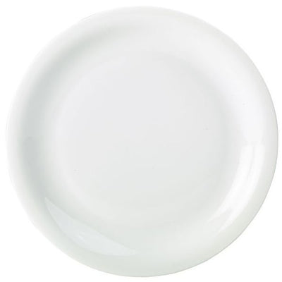 Genware Porcelain Narrow Rim Plate 28cm (Box Of 6)