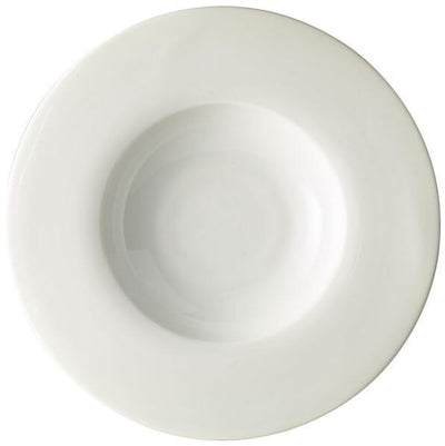 Genware Porcelain Wide Rimmed Pasta Dish / Gourmet Plate 30cm (Box Of 6)