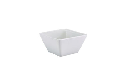 Genware Porcelain Square Bowl 10.5cm (Box Of 6)
