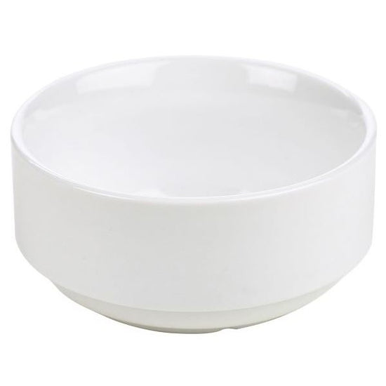 Genware Porcelain Un-Lugged Soup Bowl 25cl / 8.8oz (Box Of 6)