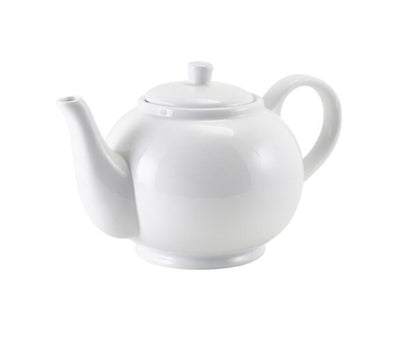 Genware Porcelain Teapot With Infuser 45cl / 15.84oz (Box Of 6)