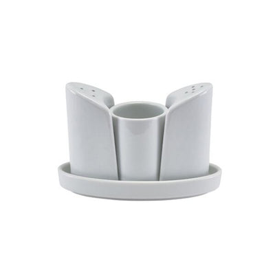 Genware Porcelain 4 Piece Condiment Set 13cm X 9cm (Box Of 6)