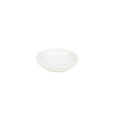 Genware Porcelain Butter Tray 10cm X 2.45cm (Box Of 12)