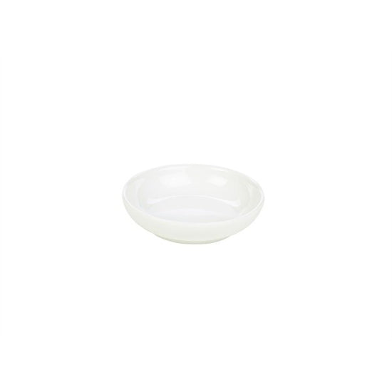 Genware Porcelain Butter Tray 10cm X 2.45cm (Box Of 12)