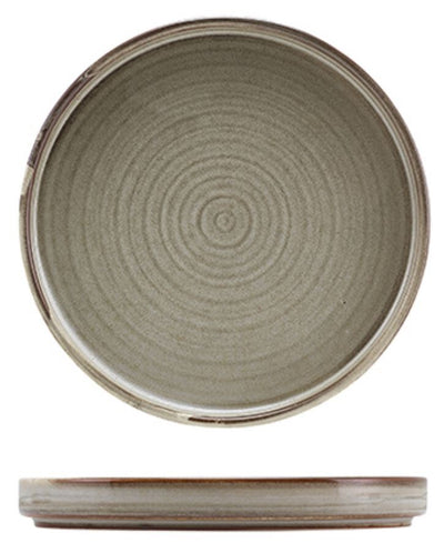 Terra Porcelain Low Presentation Plate 18cm (Box Of 6)