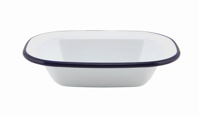 Enamel Tableware Rectangle Pie Dish 20cm x 15cm x 4.5cm