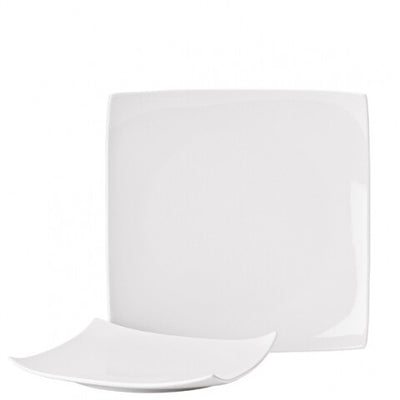 Pure White Porcelain Square Plate 27.5cm (Box Of 12)