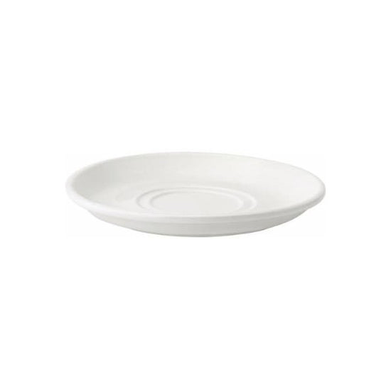 Pure White Porcelain Double Well Saucer 15cm For Tu706 Cup & Tu721 Stacking Cup (Box Of 24)