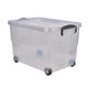 Storage Box 60Ltr With Clip On Handles And Wheels (Pack Of 4)