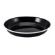 Pasta / Rice Enamel Plate Black With White Rim 24 x 4cm (Box Of 12)