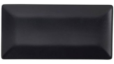 Luna Stoneware Black Rectangular Plate 25 x 15cm (Box Of 6)