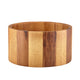 Genware Acacia Wood Straight Sided Bowl 22.5cm x 12cm