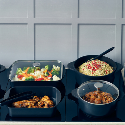 Genware Glass Lid For Cast Aluminium Roaster 40 x 27cm