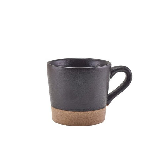 Genware Kava Black Stoneware Coffee Cup 34cl/ 12oz (Box Of 6)