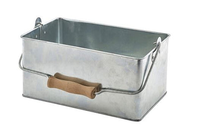 Galvanised Steel Rectangular Table Caddy 24.5 x 15.5 x 12.5cm