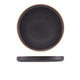 Genware Kava Black Stoneware Presentation Plate 25cm (Box Of 6)