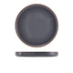 Genware Kava Dark Grey Stoneware Presentation Plate 25cm (Box Of 6)