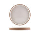 Genware Kava White Stoneware Raw Wall Presentation Plate 20cm (Box Of 6)